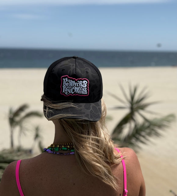 RWP PINK BORDER BLACK DUCK CAMO