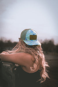 DUCKCAMO/LEATHER PATCH CAP